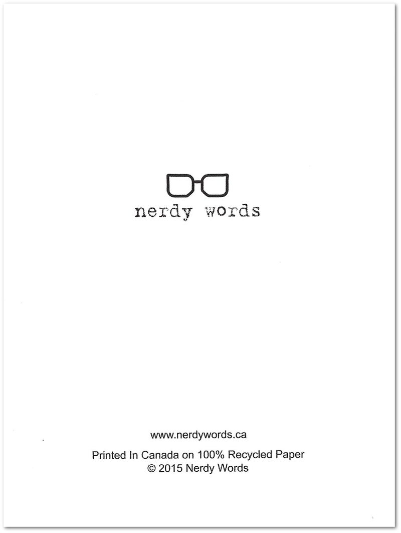 Nerdy Words Funny Mother's Day Science Card (4.25" X 5.5") by Nerdy Words - Image 3